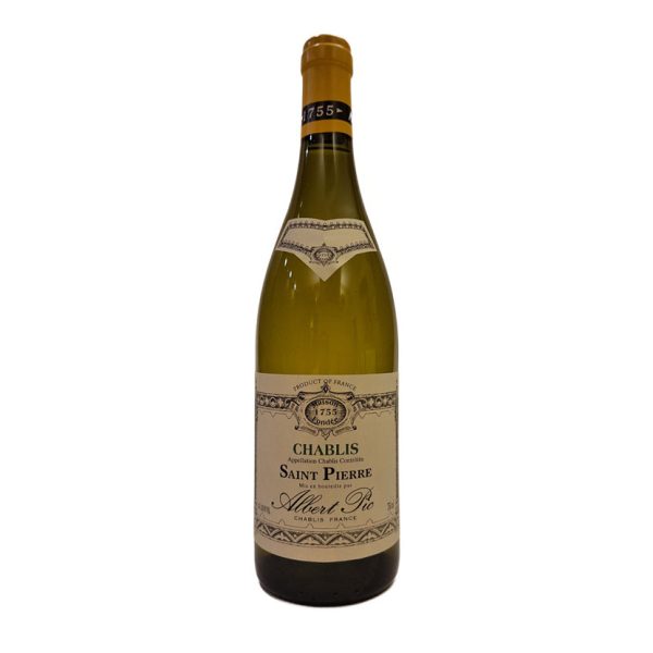 Bottiglia di Chablis Saint Pierre 2022 Albert Pic